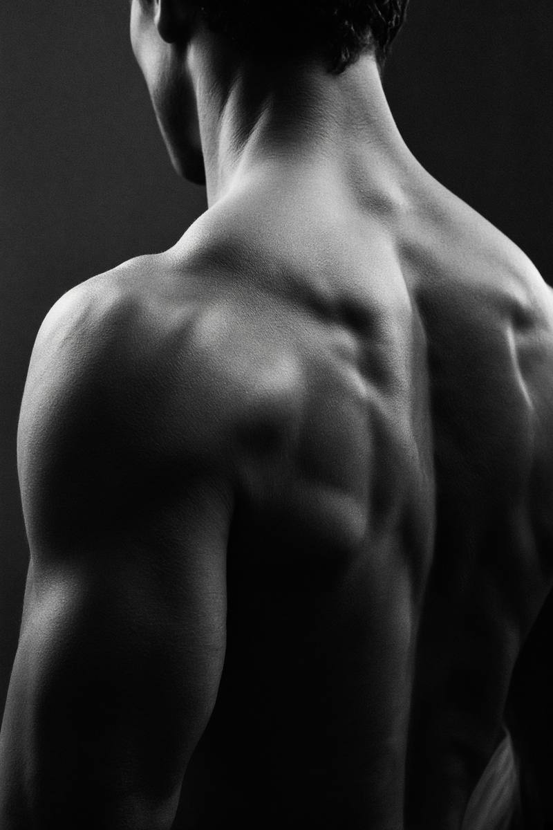 Physique, back and shoulders